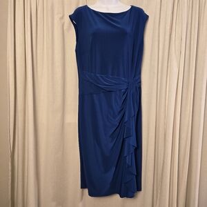 Chaps xl blue dress